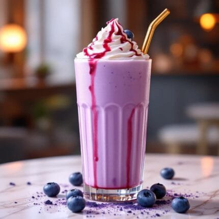 Blueberry milkshake