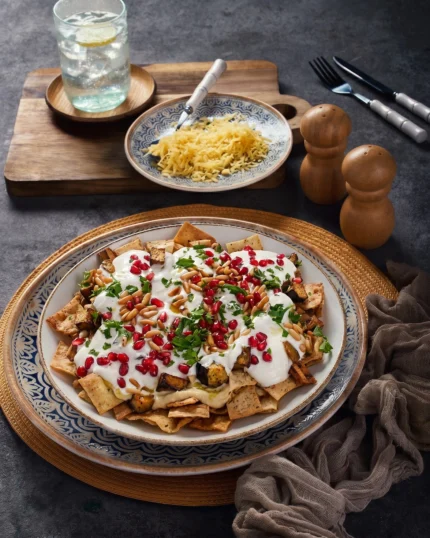 Eggplant fatteh