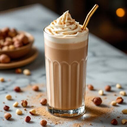Hazelnut milkshake