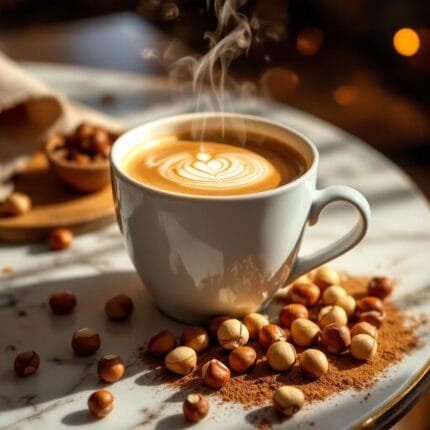Hazelnut coffee