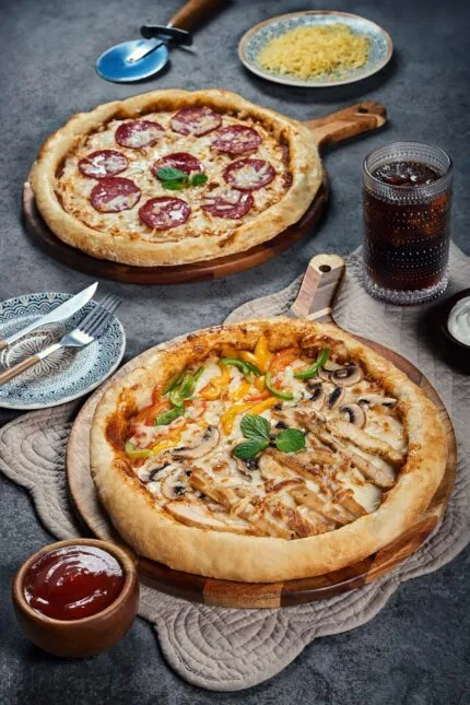 Quattro formaggi pizza