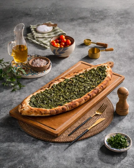 Spinach pide