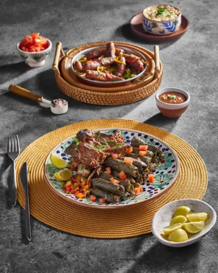 Stuffed Vine Leaves with Lamb Neck
