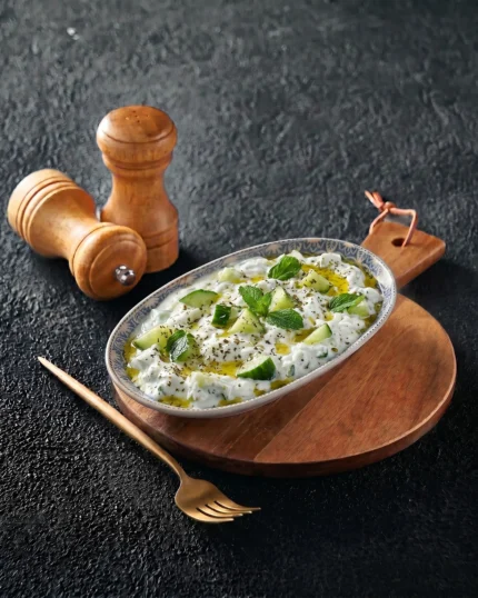 Yogurt with cucumber