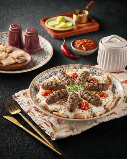 Kebab with Yogurt Sauce