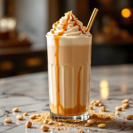 Peanut butter frappe