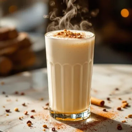 Sahlab with nuts