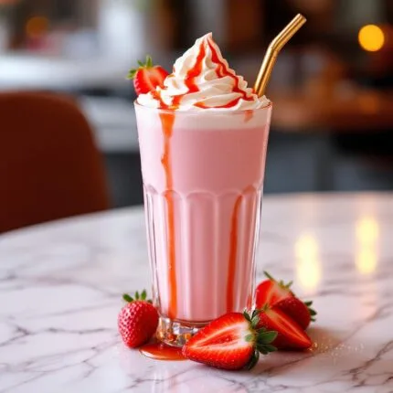 Strawberry milkshake